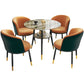 Traditional Luxury Round Dinner Table Sintered Stone Table with Black Frame Clearhalo ' dining_table' 'Dining Tables & Seating' 'Dining Tables' 'furn' 'furn_dining_table' 'Furniture' 'furniture_dining_table' 'Kitchen & Dining Furniture' 'kitchen&dining_furn' 'kitchen' 'kitchen_dining_table' 3969668
