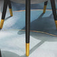 Traditional Luxury Round Dinner Table Sintered Stone Table with Black Frame Clearhalo ' dining_table' 'Dining Tables & Seating' 'Dining Tables' 'furn' 'furn_dining_table' 'Furniture' 'furniture_dining_table' 'Kitchen & Dining Furniture' 'kitchen&dining_furn' 'kitchen' 'kitchen_dining_table' 3969673
