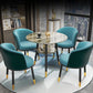 Traditional Luxury Round Dinner Table Sintered Stone Table with Black Frame Clearhalo ' dining_table' 'Dining Tables & Seating' 'Dining Tables' 'furn' 'furn_dining_table' 'Furniture' 'furniture_dining_table' 'Kitchen & Dining Furniture' 'kitchen&dining_furn' 'kitchen' 'kitchen_dining_table' 3969676