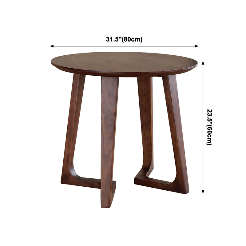 Round Casual Dining Table Wood Color Fixed Table with Ashwood Solid Wood Clearhalo ' dining_table' 'Dining Tables & Seating' 'Dining Tables' 'furn' 'furn_dining_table' 'Furniture' 'furniture_dining_table' 'Kitchen & Dining Furniture' 'kitchen&dining_furn' 'kitchen' 'kitchen_dining_table' 3969698
