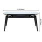 Simplicity Style Round Dining Table Stone Drop-Leaf Dinner Table with 4 Legs Clearhalo ' dining_table' 'Dining Tables & Seating' 'Dining Tables' 'furn' 'furn_dining_table' 'Furniture' 'furniture_dining_table' 'Kitchen & Dining Furniture' 'kitchen&dining_furn' 'kitchen' 'kitchen_dining_table' 3969717