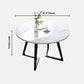 Modern Style White Dinner Table Sintered Stone Table with Wooden Base for Home Clearhalo ' dining_table' 'Dining Tables & Seating' 'Dining Tables' 'furn' 'furn_dining_table' 'Furniture' 'furniture_dining_table' 'Kitchen & Dining Furniture' 'kitchen&dining_furn' 'kitchen' 'kitchen_dining_table' 3969742