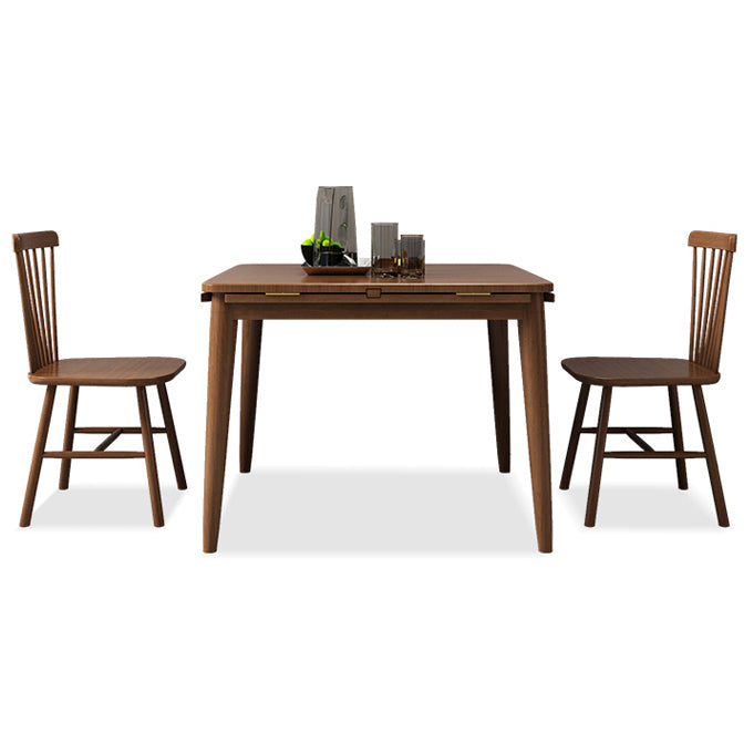 Modern Style Rubberwood Dinner Table Round Drop-Leaf Table for Home Use Clearhalo ' dining_table' 'Dining Tables & Seating' 'Dining Tables' 'furn' 'furn_dining_table' 'Furniture' 'furniture_dining_table' 'Kitchen & Dining Furniture' 'kitchen&dining_furn' 'kitchen' 'kitchen_dining_table' 3969756
