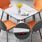 Modern Sintered Stone Dinner Table 4 Legs 31.2" Dining Table with Black Frame Clearhalo ' dining_table' 'Dining Tables & Seating' 'Dining Tables' 'furn' 'furn_dining_table' 'Furniture' 'furniture_dining_table' 'Kitchen & Dining Furniture' 'kitchen&dining_furn' 'kitchen' 'kitchen_dining_table' 3969772