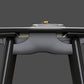 Round Extendable Stone Dining Site Table Contemporary 51.2'' Dinette Table Clearhalo ' dining_table' 'Dining Tables & Seating' 'Dining Tables' 'furn' 'furn_dining_table' 'Furniture' 'furniture_dining_table' 'Kitchen & Dining Furniture' 'kitchen&dining_furn' 'kitchen' 'kitchen_dining_table' 3969782