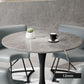 Modern Style Round Dining Table Sintered Stone Table with Tulip Base for Home Clearhalo ' dining_table' 'Dining Tables & Seating' 'Dining Tables' 'furn' 'furn_dining_table' 'Furniture' 'furniture_dining_table' 'Kitchen & Dining Furniture' 'kitchen&dining_furn' 'kitchen' 'kitchen_dining_table' 3969806