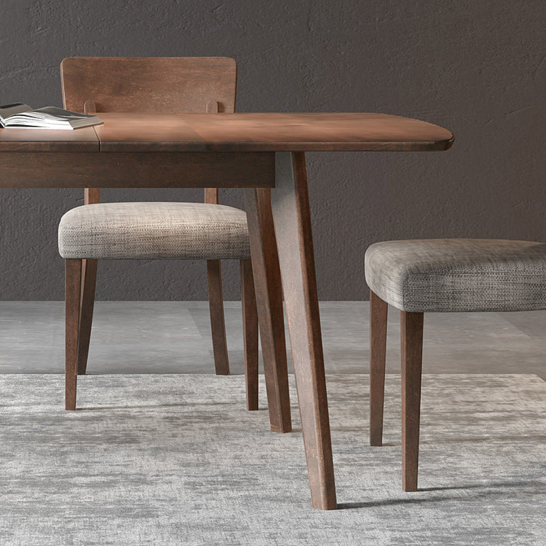 47" Extendable Beech Wood Dining Table Rectangle Kitchen Table with 4 Legs Clearhalo ' dining_table' 'Dining Tables & Seating' 'Dining Tables' 'furn' 'furn_dining_table' 'Furniture' 'furniture_dining_table' 'Kitchen & Dining Furniture' 'kitchen&dining_furn' 'kitchen' 'kitchen_dining_table' 3969817