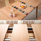 Extendable Cherry Wood Dining Table in Nature Rectangle Kitchen Table with 4 Legs Clearhalo ' dining_table' 'Dining Tables & Seating' 'Dining Tables' 'furn' 'furn_dining_table' 'Furniture' 'furniture_dining_table' 'Kitchen & Dining Furniture' 'kitchen&dining_furn' 'kitchen' 'kitchen_dining_table' 3969828