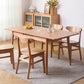 Extendable Cherry Wood Dining Table in Nature Rectangle Kitchen Table with 4 Legs Clearhalo ' dining_table' 'Dining Tables & Seating' 'Dining Tables' 'furn' 'furn_dining_table' 'Furniture' 'furniture_dining_table' 'Kitchen & Dining Furniture' 'kitchen&dining_furn' 'kitchen' 'kitchen_dining_table' 3969833