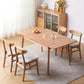Extendable Cherry Wood Dining Table in Nature Rectangle Kitchen Table with 4 Legs Clearhalo ' dining_table' 'Dining Tables & Seating' 'Dining Tables' 'furn' 'furn_dining_table' 'Furniture' 'furniture_dining_table' 'Kitchen & Dining Furniture' 'kitchen&dining_furn' 'kitchen' 'kitchen_dining_table' 3969834