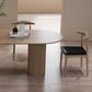 Free Form Pine Wood Dining Table in Nature/Walnut Modern Island Table with 3 Legs Clearhalo ' dining_table' 'Dining Tables & Seating' 'Dining Tables' 'furn' 'furn_dining_table' 'Furniture' 'furniture_dining_table' 'Kitchen & Dining Furniture' 'kitchen&dining_furn' 'kitchen' 'kitchen_dining_table' 3969843