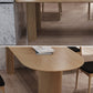 Free Form Pine Wood Dining Table in Nature/Walnut Modern Island Table with 3 Legs Clearhalo ' dining_table' 'Dining Tables & Seating' 'Dining Tables' 'furn' 'furn_dining_table' 'Furniture' 'furniture_dining_table' 'Kitchen & Dining Furniture' 'kitchen&dining_furn' 'kitchen' 'kitchen_dining_table' 3969844