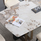 Luxury Sintered Stone Top Dining Table Rectangle Table with Double Pedestal in Black and Gold Clearhalo ' dining_table' 'Dining Tables & Seating' 'Dining Tables' 'furn' 'furn_dining_table' 'Furniture' 'furniture_dining_table' 'Kitchen & Dining Furniture' 'kitchen&dining_furn' 'kitchen' 'kitchen_dining_table' 3969858