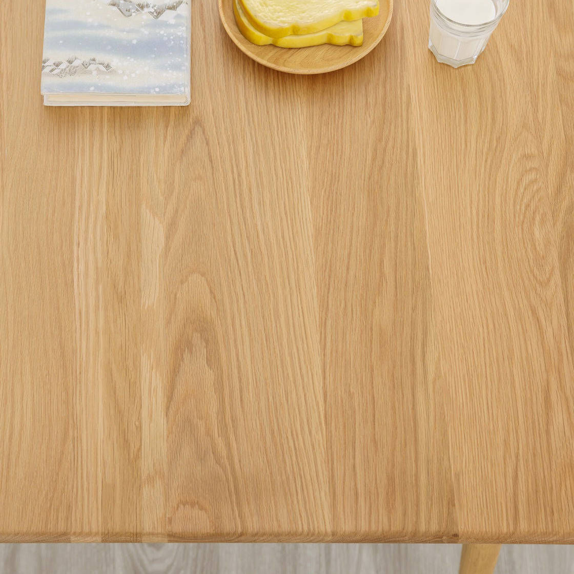 Rectangle Oak Wood Dining Table in Nature Modern Kitchen Table with 4 Legs Clearhalo ' dining_table' 'Dining Tables & Seating' 'Dining Tables' 'furn' 'furn_dining_table' 'Furniture' 'furniture_dining_table' 'Kitchen & Dining Furniture' 'kitchen&dining_furn' 'kitchen' 'kitchen_dining_table' 3969869