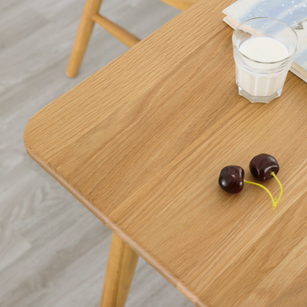 Rectangle Oak Wood Dining Table in Nature Modern Kitchen Table with 4 Legs Clearhalo ' dining_table' 'Dining Tables & Seating' 'Dining Tables' 'furn' 'furn_dining_table' 'Furniture' 'furniture_dining_table' 'Kitchen & Dining Furniture' 'kitchen&dining_furn' 'kitchen' 'kitchen_dining_table' 3969870