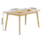 Rectangle Oak Wood Dining Table in Nature Modern Kitchen Table with 4 Legs Clearhalo ' dining_table' 'Dining Tables & Seating' 'Dining Tables' 'furn' 'furn_dining_table' 'Furniture' 'furniture_dining_table' 'Kitchen & Dining Furniture' 'kitchen&dining_furn' 'kitchen' 'kitchen_dining_table' 3969872