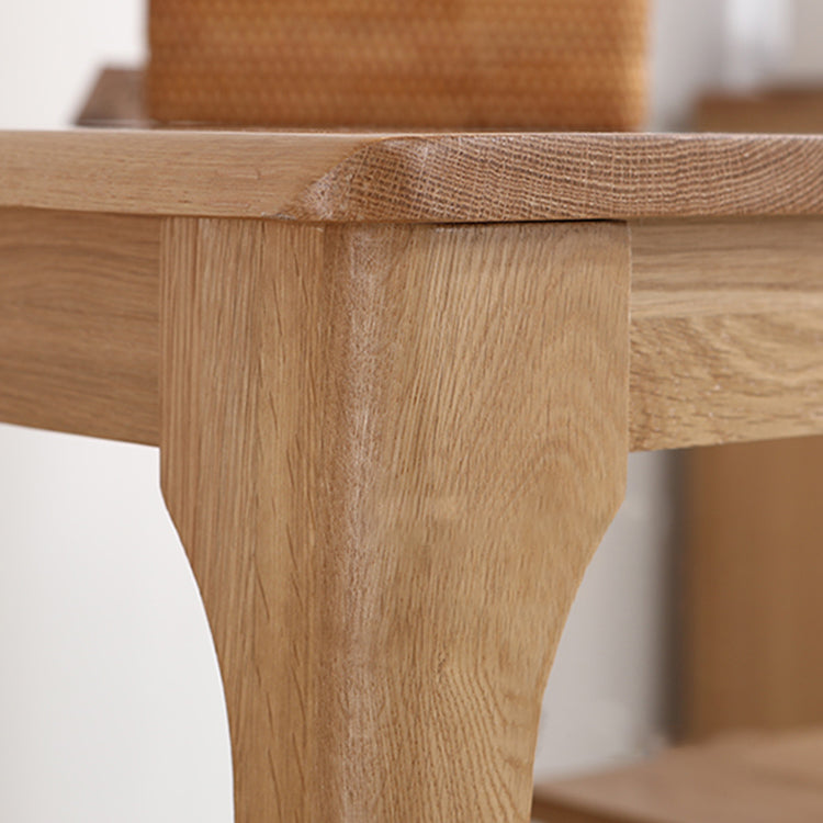 Rectangle Oak Wood Dining Table Modern Kitchen Table in Nature with 4 Legs Clearhalo ' dining_table' 'Dining Tables & Seating' 'Dining Tables' 'furn' 'furn_dining_table' 'Furniture' 'furniture_dining_table' 'Kitchen & Dining Furniture' 'kitchen&dining_furn' 'kitchen' 'kitchen_dining_table' 3969877