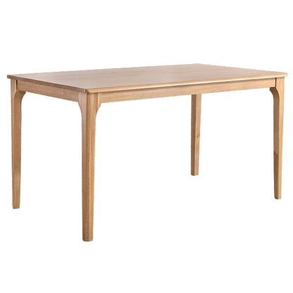 Rectangle Oak Wood Dining Table Modern Kitchen Table in Nature with 4 Legs Without Chairs Clearhalo ' dining_table' 'Dining Tables & Seating' 'Dining Tables' 'furn' 'furn_dining_table' 'Furniture' 'furniture_dining_table' 'Kitchen & Dining Furniture' 'kitchen&dining_furn' 'kitchen' 'kitchen_dining_table' 3969879