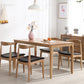 Rectangle Oak Wood Dining Table Modern Kitchen Table in Nature with 4 Legs Clearhalo ' dining_table' 'Dining Tables & Seating' 'Dining Tables' 'furn' 'furn_dining_table' 'Furniture' 'furniture_dining_table' 'Kitchen & Dining Furniture' 'kitchen&dining_furn' 'kitchen' 'kitchen_dining_table' 3969884