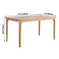 Rectangle Oak Wood Dining Table Modern Kitchen Table in Nature with 4 Legs Clearhalo ' dining_table' 'Dining Tables & Seating' 'Dining Tables' 'furn' 'furn_dining_table' 'Furniture' 'furniture_dining_table' 'Kitchen & Dining Furniture' 'kitchen&dining_furn' 'kitchen' 'kitchen_dining_table' 3969886