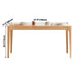 Rectangle Indoor Oak Wood Dining Table Modern Kitchen Table in Nature with 4 Legs Clearhalo ' dining_table' 'Dining Tables & Seating' 'Dining Tables' 'furn' 'furn_dining_table' 'Furniture' 'furniture_dining_table' 'Kitchen & Dining Furniture' 'kitchen&dining_furn' 'kitchen' 'kitchen_dining_table' 3969903