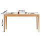 Rectangle Indoor Oak Wood Dining Table Modern Kitchen Table in Nature with 4 Legs Clearhalo ' dining_table' 'Dining Tables & Seating' 'Dining Tables' 'furn' 'furn_dining_table' 'Furniture' 'furniture_dining_table' 'Kitchen & Dining Furniture' 'kitchen&dining_furn' 'kitchen' 'kitchen_dining_table' 3969905