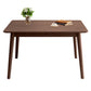 Rectangle Wood Dining Table Modern Rubber Wood Table in Nature/Walnut with 4 Legs Walnut Without Chairs Clearhalo ' dining_table' 'Dining Tables & Seating' 'Dining Tables' 'furn' 'furn_dining_table' 'Furniture' 'furniture_dining_table' 'Kitchen & Dining Furniture' 'kitchen&dining_furn' 'kitchen' 'kitchen_dining_table' 3969914