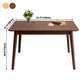 Rectangle Wood Dining Table Modern Rubber Wood Table in Nature/Walnut with 4 Legs Clearhalo ' dining_table' 'Dining Tables & Seating' 'Dining Tables' 'furn' 'furn_dining_table' 'Furniture' 'furniture_dining_table' 'Kitchen & Dining Furniture' 'kitchen&dining_furn' 'kitchen' 'kitchen_dining_table' 3969917