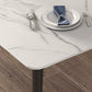 Traditional Luxury Rectangle Dining Table Sintered Stone Table with 4 Legs for Dining Room Clearhalo ' dining_table' 'Dining Tables & Seating' 'Dining Tables' 'Furniture' 'furniture_dining_table' 'Kitchen & Dining Furniture' 'kitchen&dining_furn' 'kitchen' 'kitchen_dining_table' 3969949