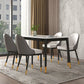 Traditional Luxury Rectangle Dining Table Sintered Stone Table with 4 Legs for Dining Room Clearhalo ' dining_table' 'Dining Tables & Seating' 'Dining Tables' 'Furniture' 'furniture_dining_table' 'Kitchen & Dining Furniture' 'kitchen&dining_furn' 'kitchen' 'kitchen_dining_table' 3969953