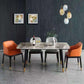 Traditional Luxury Rectangle Dining Table Grey Sintered Stone Table with 4 Black Legs Clearhalo ' dining_table' 'Dining Tables & Seating' 'Dining Tables' 'furn' 'furn_dining_table' 'Furniture' 'furniture_dining_table' 'Kitchen & Dining Furniture' 'kitchen&dining_furn' 'kitchen' 'kitchen_dining_table' 3969960