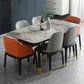 Traditional Luxury Rectangle Dining Table Grey Sintered Stone Table with 4 Black Legs Clearhalo ' dining_table' 'Dining Tables & Seating' 'Dining Tables' 'furn' 'furn_dining_table' 'Furniture' 'furniture_dining_table' 'Kitchen & Dining Furniture' 'kitchen&dining_furn' 'kitchen' 'kitchen_dining_table' 3969961