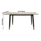 Traditional Luxury Rectangle Dining Table Grey Sintered Stone Table with 4 Black Legs Clearhalo ' dining_table' 'Dining Tables & Seating' 'Dining Tables' 'furn' 'furn_dining_table' 'Furniture' 'furniture_dining_table' 'Kitchen & Dining Furniture' 'kitchen&dining_furn' 'kitchen' 'kitchen_dining_table' 3969964