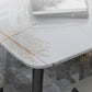 Traditional Luxury Rectangle Dining Table Sintered Stone Table with 4 Black Legs for Dining Room Clearhalo ' dining_table' 'Dining Tables & Seating' 'Dining Tables' 'furn' 'furn_dining_table' 'Furniture' 'furniture_dining_table' 'Kitchen & Dining Furniture' 'kitchen&dining_furn' 'kitchen' 'kitchen_dining_table' 3969988
