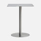 Industrial Dining Table Stainless Steel Table with Pedestal Base for Dining Room Square Without Chairs Clearhalo ' dining_table' 'Dining Tables & Seating' 'Dining Tables' 'furn' 'furn_dining_table' 'Furniture' 'furniture_dining_table' 'Kitchen & Dining Furniture' 'kitchen&dining_furn' 'kitchen' 'kitchen_dining_table' 3970016