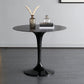 Simplicity Round Dining Table Sintered Stone Table with Tulip Base for Dining Room Black Without Chairs Clearhalo ' dining_table' 'Dining Tables & Seating' 'Dining Tables' 'furn' 'furn_dining_table' 'Furniture' 'furniture_dining_table' 'Kitchen & Dining Furniture' 'kitchen&dining_furn' 'kitchen' 'kitchen_dining_table' 3970033