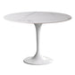 Simplicity Round Dining Table Sintered Stone Table with Tulip Base for Dining Room White Without Chairs Clearhalo ' dining_table' 'Dining Tables & Seating' 'Dining Tables' 'furn' 'furn_dining_table' 'Furniture' 'furniture_dining_table' 'Kitchen & Dining Furniture' 'kitchen&dining_furn' 'kitchen' 'kitchen_dining_table' 3970035