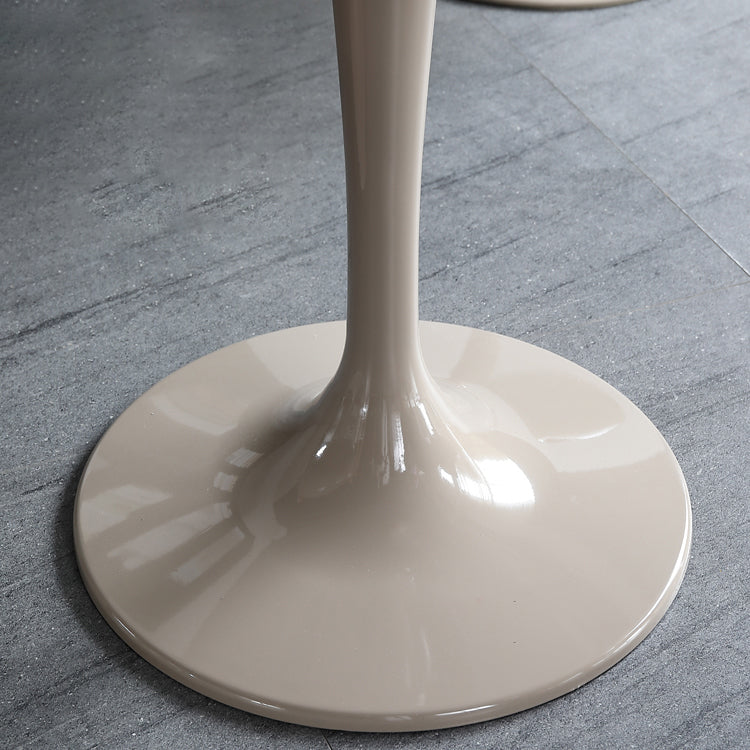 Simplicity Round Dining Table Sintered Stone Table with Tulip Base for Dining Room Clearhalo ' dining_table' 'Dining Tables & Seating' 'Dining Tables' 'furn' 'furn_dining_table' 'Furniture' 'furniture_dining_table' 'Kitchen & Dining Furniture' 'kitchen&dining_furn' 'kitchen' 'kitchen_dining_table' 3970037