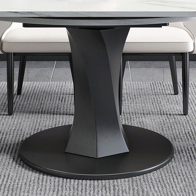 Simplicity Round Dining Room Table Sintered Stone Table with Pedestal Base Clearhalo ' dining_table' 'Dining Tables & Seating' 'Dining Tables' 'furn' 'furn_dining_table' 'Furniture' 'furniture_dining_table' 'Kitchen & Dining Furniture' 'kitchen&dining_furn' 'kitchen' 'kitchen_dining_table' 3970071