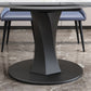 Simplicity Round Dining Room Table Sintered Stone Table with Black Pedestal Base Clearhalo ' dining_table' 'Dining Tables & Seating' 'Dining Tables' 'furn' 'furn_dining_table' 'Furniture' 'furniture_dining_table' 'Kitchen & Dining Furniture' 'kitchen&dining_furn' 'kitchen' 'kitchen_dining_table' 3970090