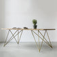 Traditional Luxury Rectangle Dining Table Solid Wood Table with 4 Metal Legs Clearhalo ' dining_table' 'Dining Tables & Seating' 'Dining Tables' 'furn' 'furn_dining_table' 'Furniture' 'furniture_dining_table' 'Kitchen & Dining Furniture' 'kitchen&dining_furn' 'kitchen' 'kitchen_dining_table' 3970100