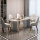Sintered Stone Top Dining Table in White Modern Kitchen Table with Double Pedestal Clearhalo ' dining_table' 'Dining Tables & Seating' 'Dining Tables' 'furn' 'furn_dining_table' 'Furniture' 'furniture_dining_table' 'Kitchen & Dining Furniture' 'kitchen&dining_furn' 'kitchen' 'kitchen_dining_table' 3970112