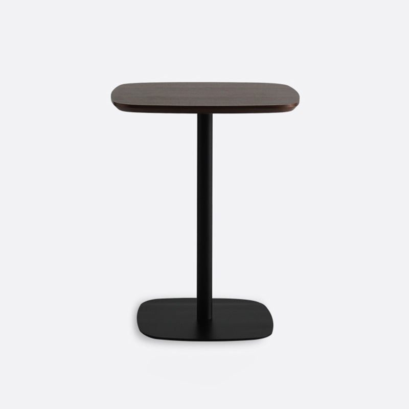 Industrial Solid Wood Square Dining Table Standard Kitchen Dining Table with Pedestal Base Brown Without Chairs Clearhalo ' dining_table' 'Dining Tables & Seating' 'Dining Tables' 'furn' 'furn_dining_table' 'Furniture' 'furniture_dining_table' 'Kitchen & Dining Furniture' 'kitchen&dining_furn' 'kitchen' 'kitchen_dining_table' 3970125