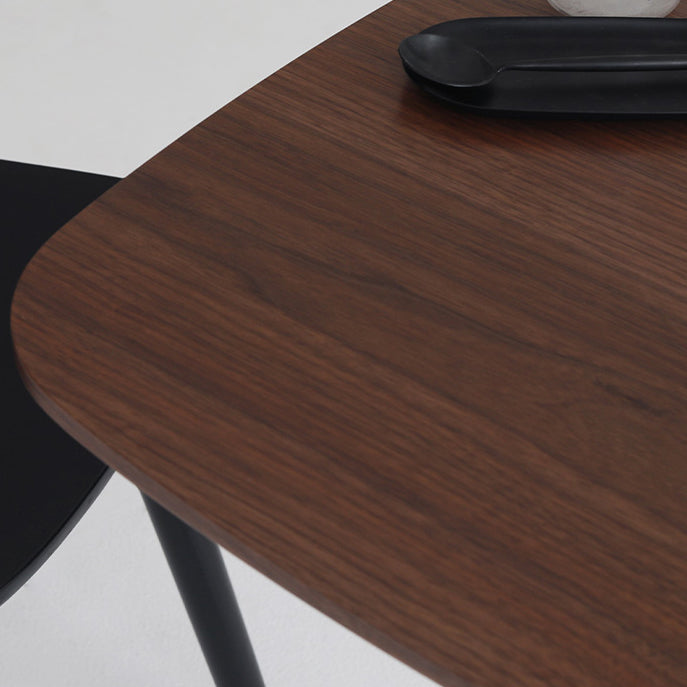 Industrial Solid Wood Square Dining Table Standard Kitchen Dining Table with Pedestal Base Clearhalo ' dining_table' 'Dining Tables & Seating' 'Dining Tables' 'furn' 'furn_dining_table' 'Furniture' 'furniture_dining_table' 'Kitchen & Dining Furniture' 'kitchen&dining_furn' 'kitchen' 'kitchen_dining_table' 3970131