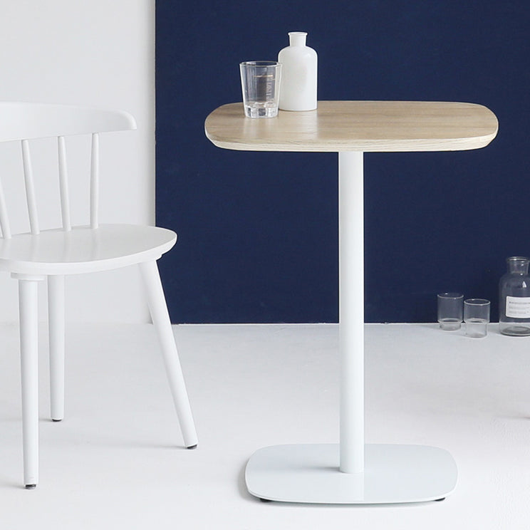 Industrial Solid Wood Square Dining Table Standard Kitchen Dining Table with Pedestal Base Clearhalo ' dining_table' 'Dining Tables & Seating' 'Dining Tables' 'furn' 'furn_dining_table' 'Furniture' 'furniture_dining_table' 'Kitchen & Dining Furniture' 'kitchen&dining_furn' 'kitchen' 'kitchen_dining_table' 3970134