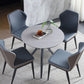 Modern Style Round Dining Table Sintered Stone Table with Metal Base for Home Use Clearhalo ' dining_table' 'Dining Tables & Seating' 'Dining Tables' 'furn' 'furn_dining_table' 'Furniture' 'furniture_dining_table' 'Kitchen & Dining Furniture' 'kitchen&dining_furn' 'kitchen' 'kitchen_dining_table' 3970151