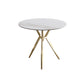 Modern Style Round Dining Table Sintered Stone Table with Metal Base for Home Use Beige Gold Clearhalo ' dining_table' 'Dining Tables & Seating' 'Dining Tables' 'furn' 'furn_dining_table' 'Furniture' 'furniture_dining_table' 'Kitchen & Dining Furniture' 'kitchen&dining_furn' 'kitchen' 'kitchen_dining_table' 3970155