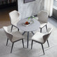 Modern Style Round Dining Table Sintered Stone Table with Metal Base for Home Use Clearhalo ' dining_table' 'Dining Tables & Seating' 'Dining Tables' 'furn' 'furn_dining_table' 'Furniture' 'furniture_dining_table' 'Kitchen & Dining Furniture' 'kitchen&dining_furn' 'kitchen' 'kitchen_dining_table' 3970156
