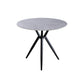 Modern Style Round Dining Table Sintered Stone Table with Metal Base for Home Use Gray Black Clearhalo ' dining_table' 'Dining Tables & Seating' 'Dining Tables' 'furn' 'furn_dining_table' 'Furniture' 'furniture_dining_table' 'Kitchen & Dining Furniture' 'kitchen&dining_furn' 'kitchen' 'kitchen_dining_table' 3970162