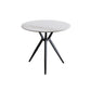 Modern Style Round Dining Table Sintered Stone Table with Metal Base for Home Use Beige Black Clearhalo ' dining_table' 'Dining Tables & Seating' 'Dining Tables' 'furn' 'furn_dining_table' 'Furniture' 'furniture_dining_table' 'Kitchen & Dining Furniture' 'kitchen&dining_furn' 'kitchen' 'kitchen_dining_table' 3970163